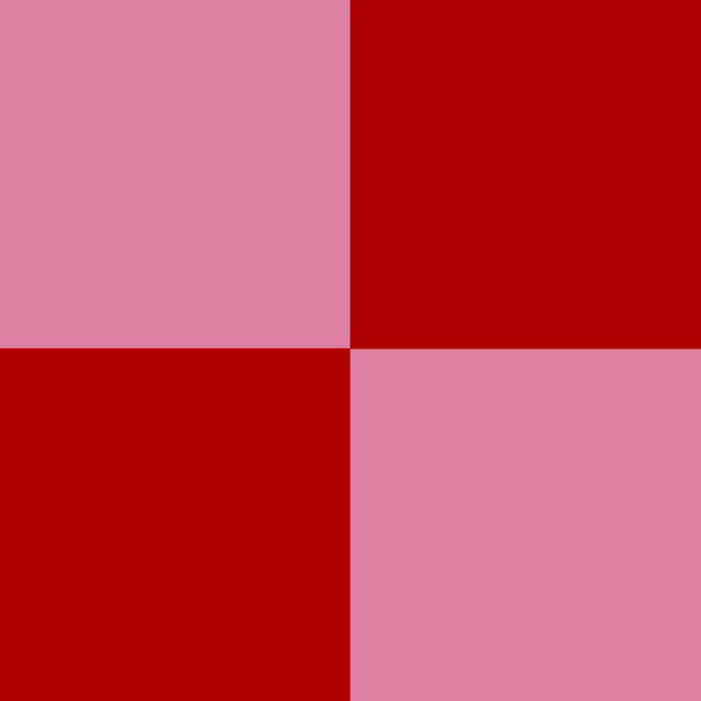 Kissen Rot Pink Großes Schachbrett