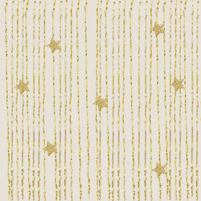 Tischset Lametta Sterne Gold Beige