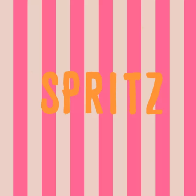Kissen Spritz Rot Auf Pink Streifen