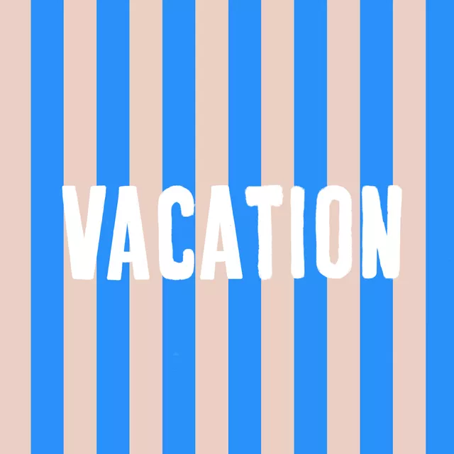 Kissen Vacation Auf Azurblau Streifen