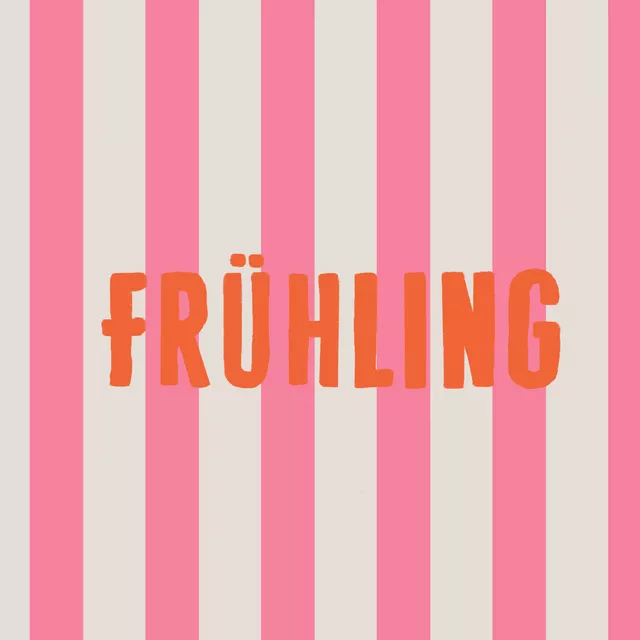 Kissen Frühling Auf Streifen Pink