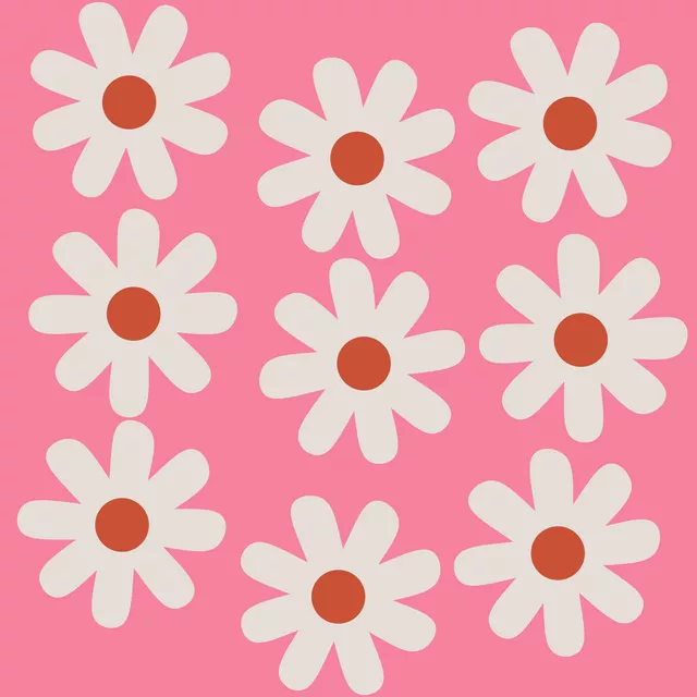 Tischläufer Gänseblümchen Auf Pink