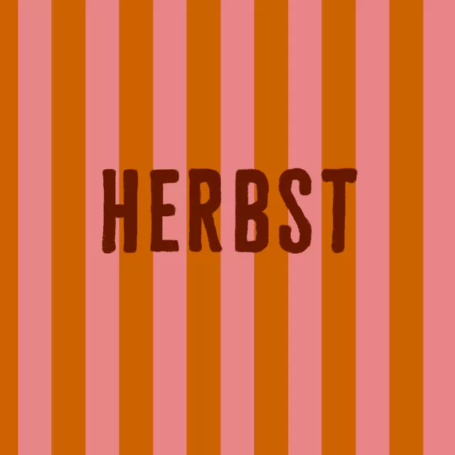 Servietten Herbst  Streifen Pink Orange