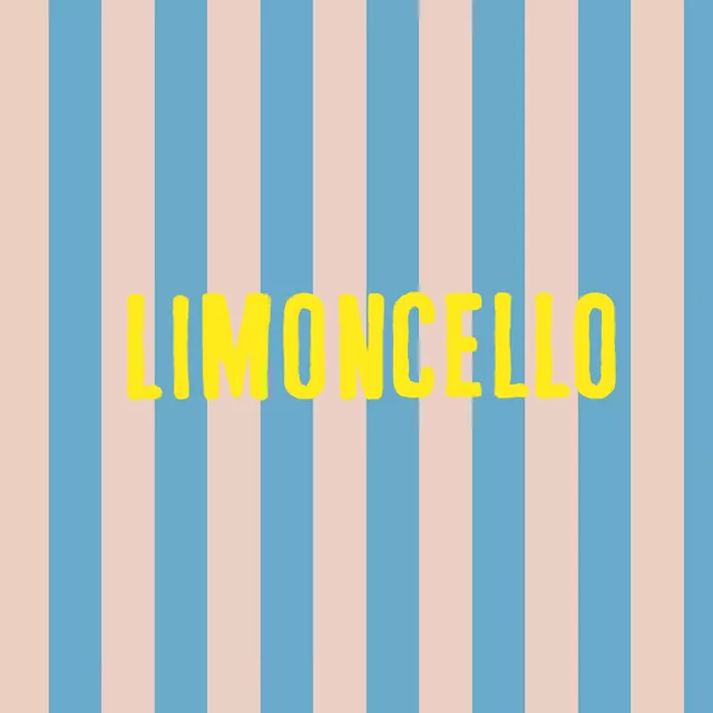 Kissen Limoncello Auf Blauen Streifen
