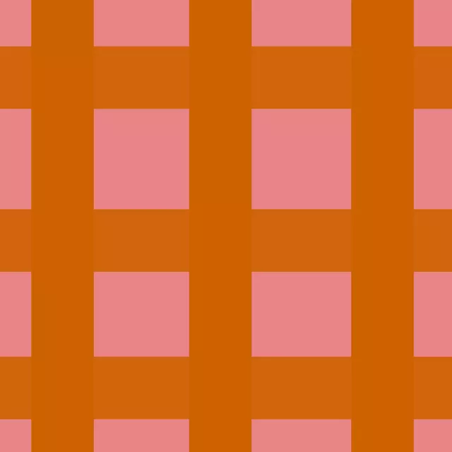 Kissen Herbstkaro Pink Orange
