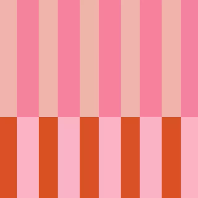 Kissen Frühlingsstreifen Rot Pink