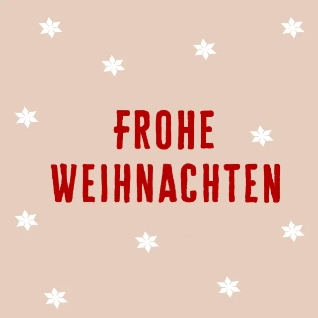 Kissen Frohe Weihnachten Sterne Beige