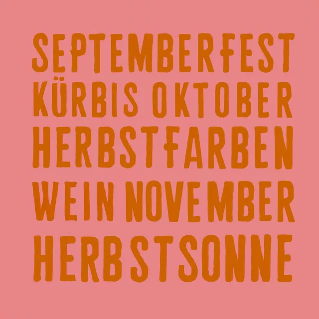 Kissen Spruchkissen Herbst Pink