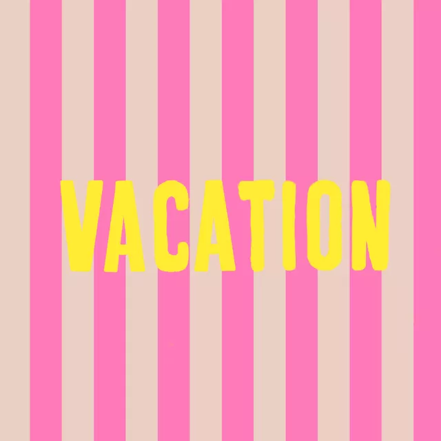 Kissen Vacation Auf Pinken Streifen