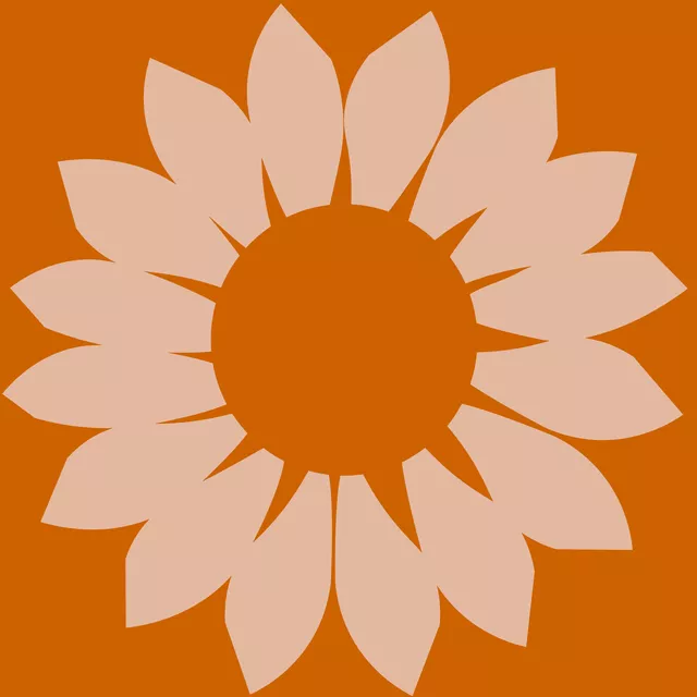 Sonnenblumen Orange Beige