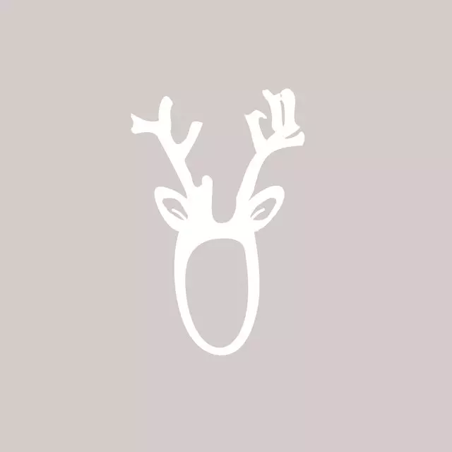 Servietten Hirsch Auf Beige