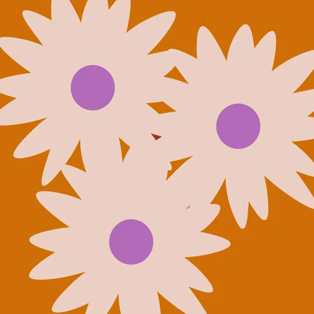 Sitzkissen Herbstblumen