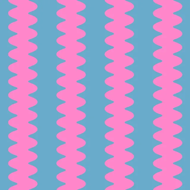 Kissen Wellen Blau Pink