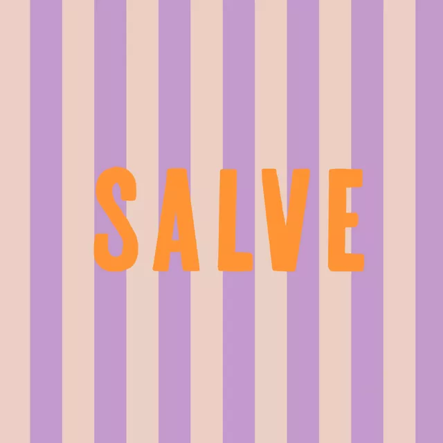 Kissen Salve Orange  Streifen Flieder