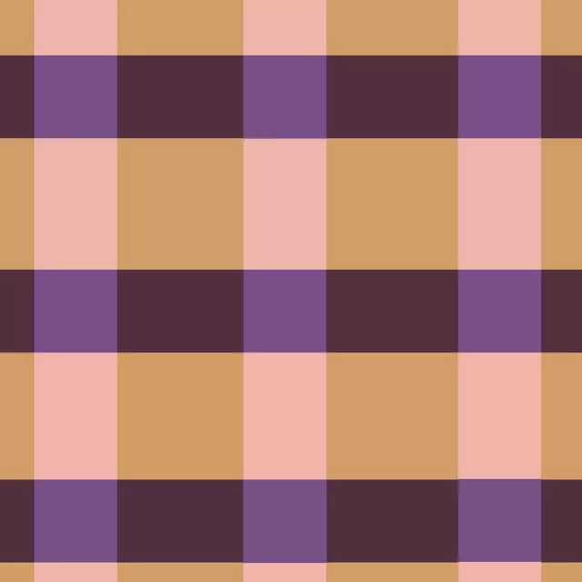Großes Karo Lila Braun Rosa