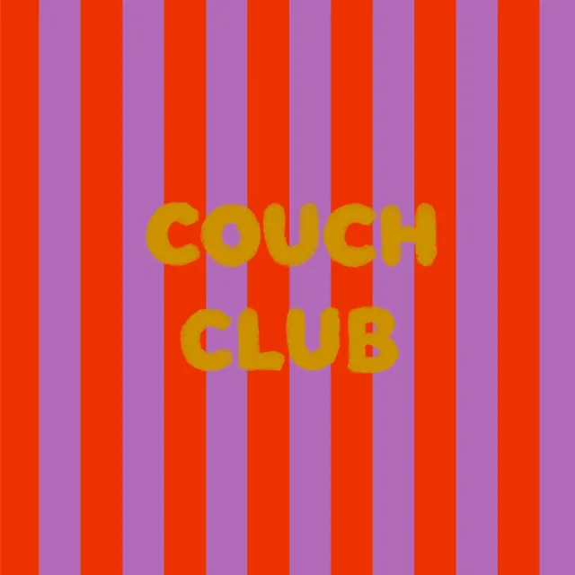 Kissen Couch Club Streifen Lila Rot