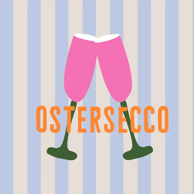 Ostersecco Gläser Streifen