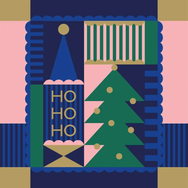 Tischdecke Ho Ho Holiday