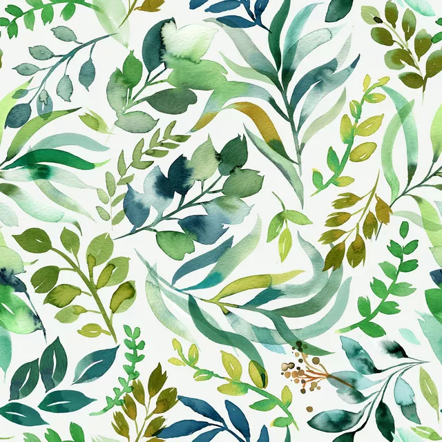 Aquarell Botanisch Blätter