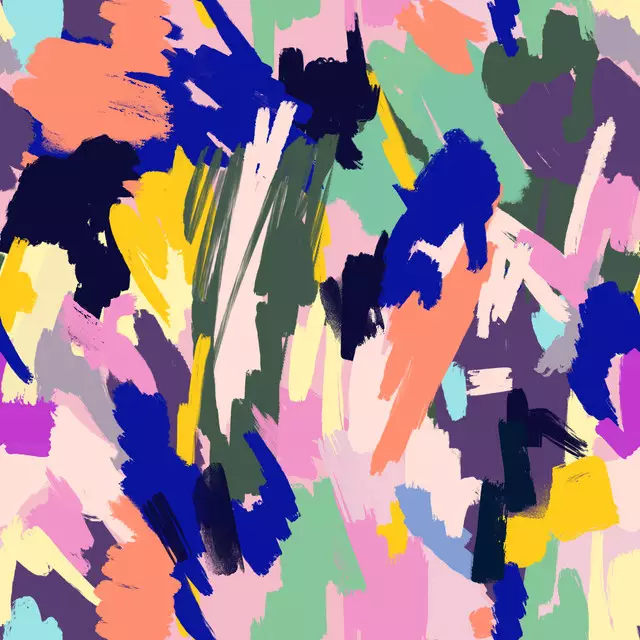 Sitzkissen Artistic Brushstrokes Texture