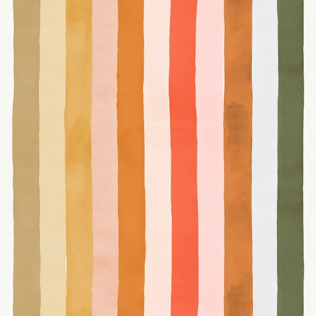 Dekovorhang Strand Streifen Aquarell Gelb