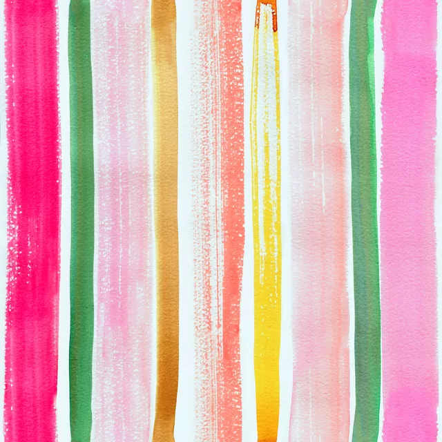 Bodenkissen Art Stripes Aquarell Pink