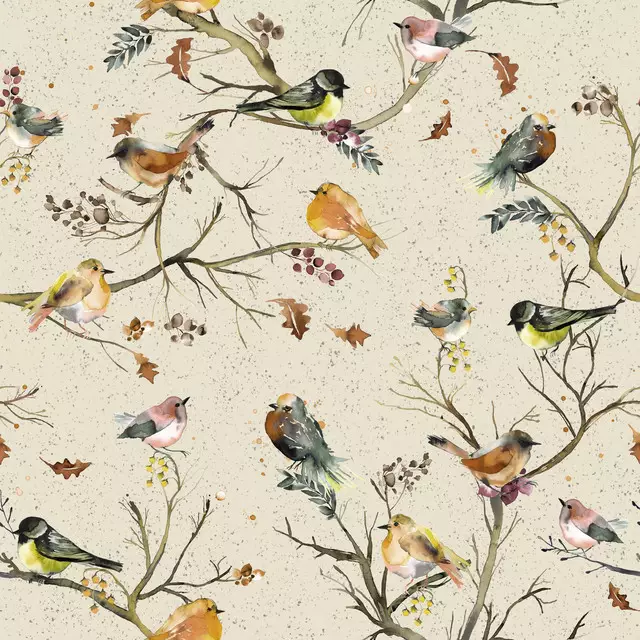 Tischdecke Vogel Tier Herbst Cottage