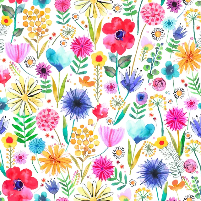 Bunt Frühling Garten