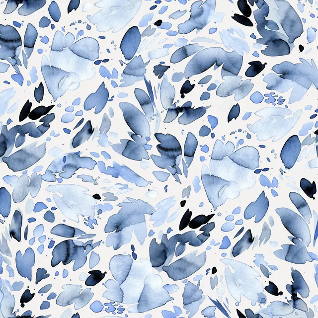Kissen Abstract Mineral Sea Blue
