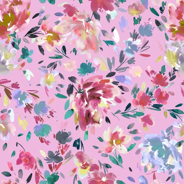 Tischläufer Aquarell Artistic Peonies Pink