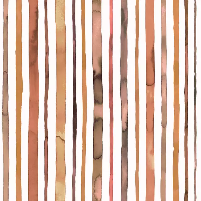 Kissen Autumn Watercolor Stripes