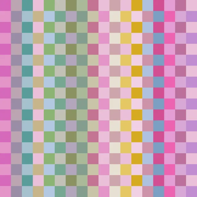 Bankauflage Modern Checker Squares Pink