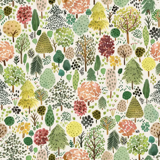 Kissen Trees Texture Green Spring