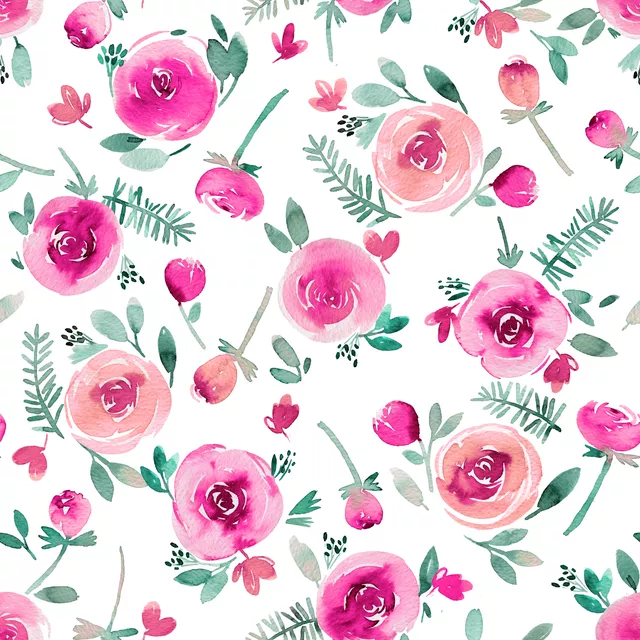 Kissen Süße Sommer Rosen Teal Pink
