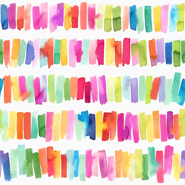 Tischläufer Colorful Brushstrokes Stripes