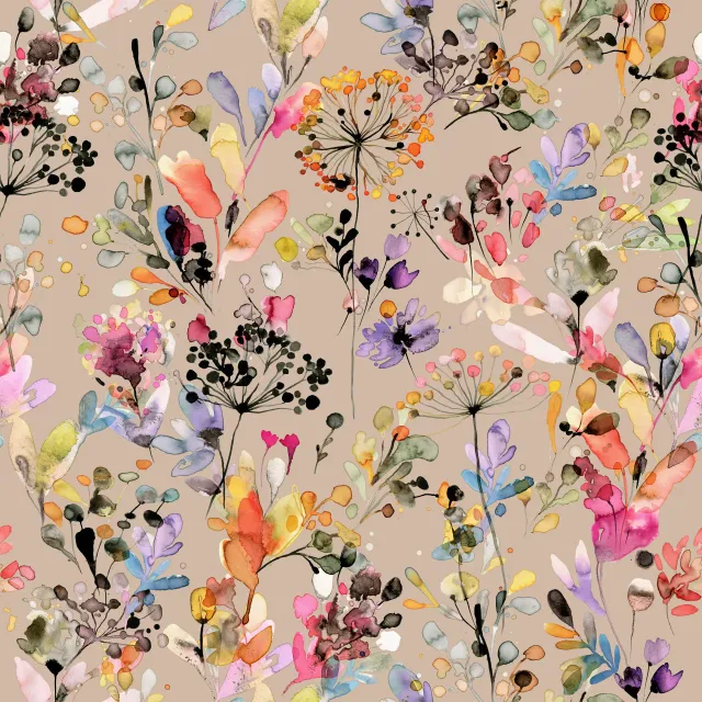Kissen Spring Sun Wild Grasses Beige