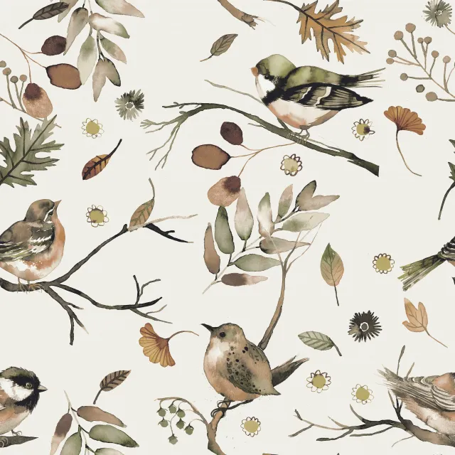 Tischset Vögel Herbst Bäume Äste