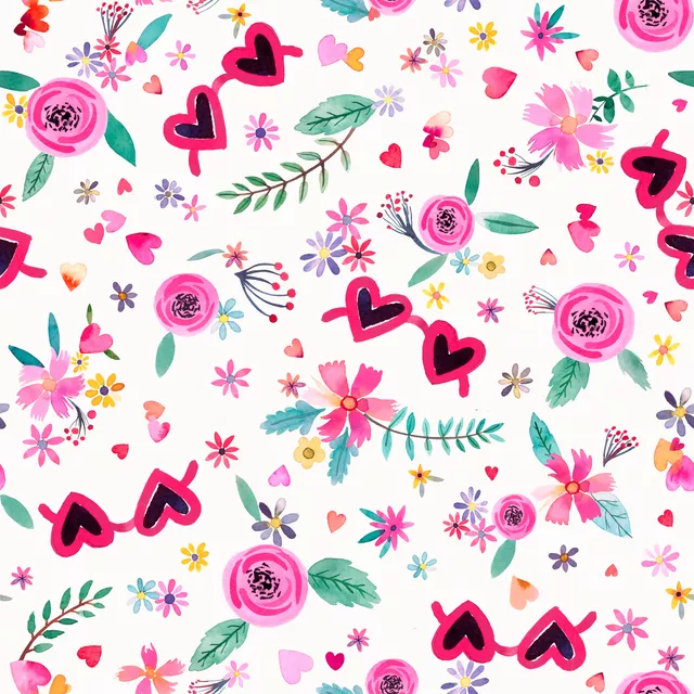 Valentin Frühling Florale Pink