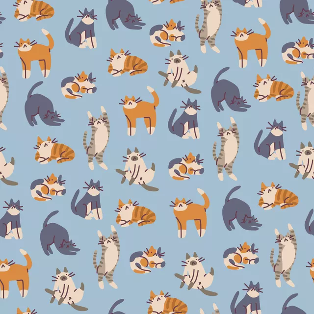 Kissen Cute Colorful Cats