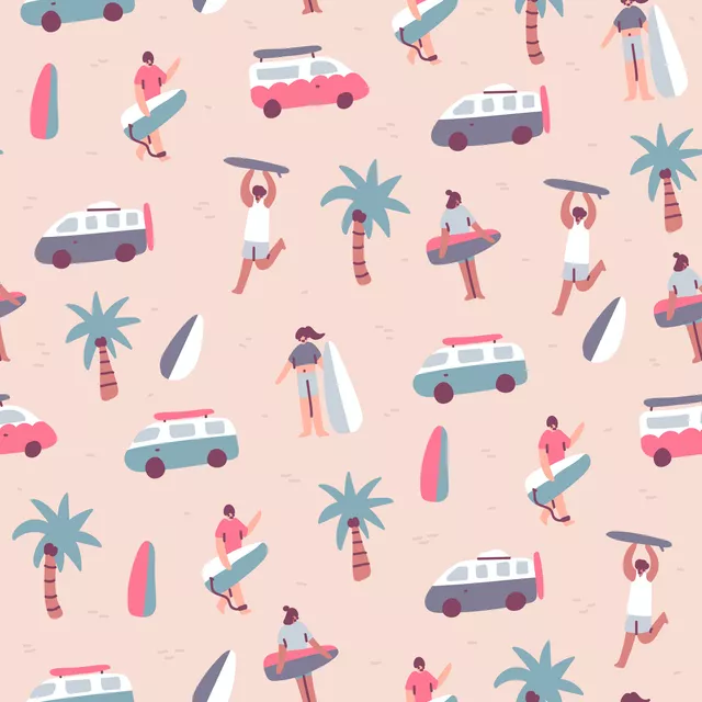 Bettwäsche Surfers at the Beach