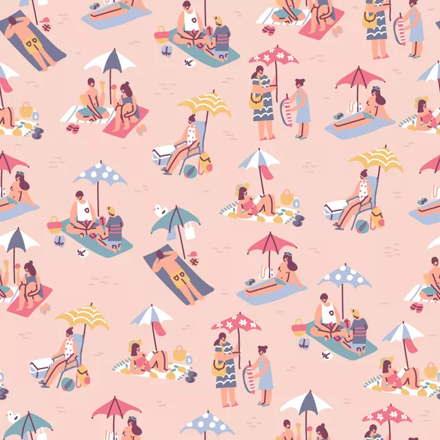Tischset Beach Scene