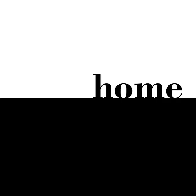Tischset Home Black & Whiet