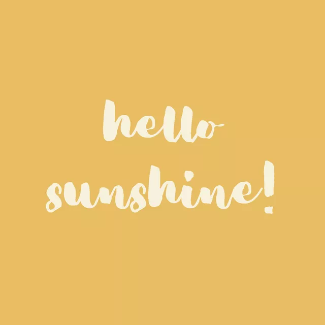 Sitzkissen Typo Sunshine Bold