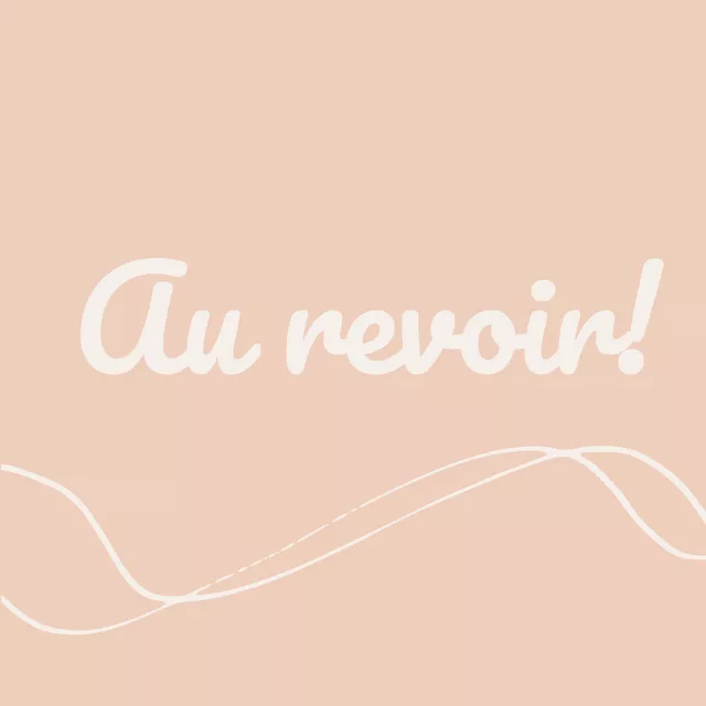 Tischset Au revoir