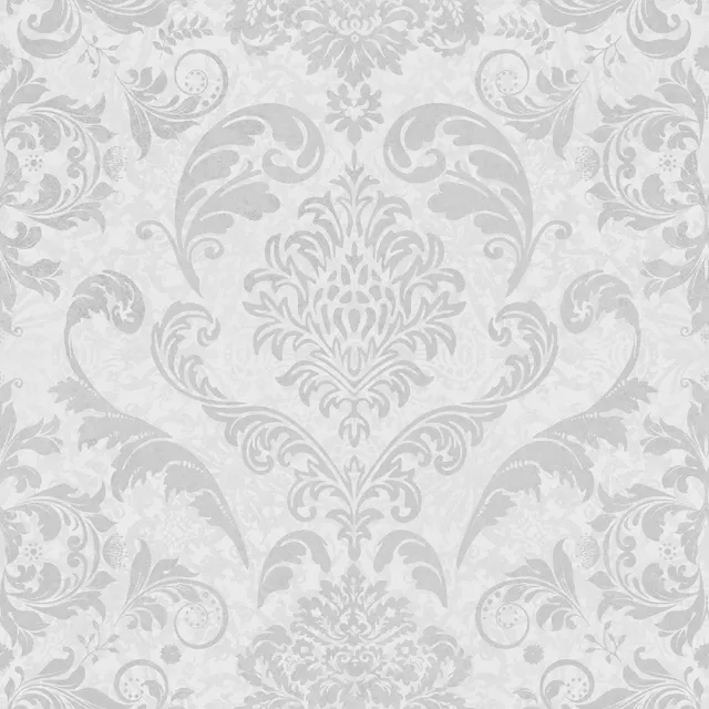 Kissen Vintage Damask Grey
