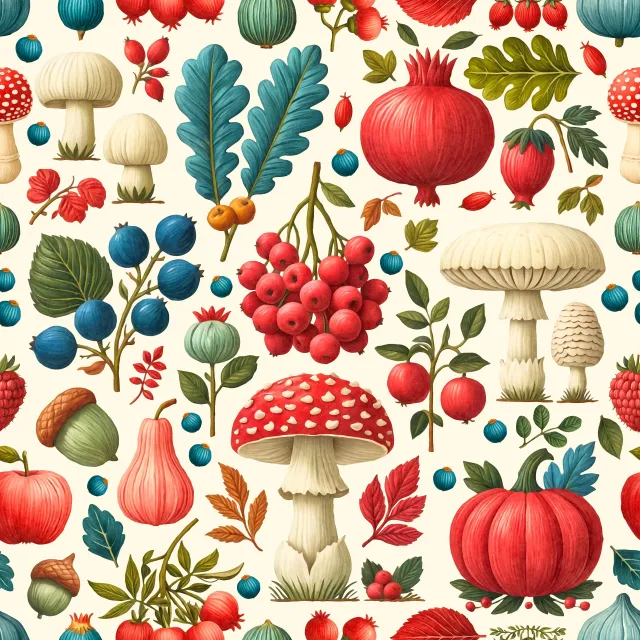 Sitzkissen Herbstspaziergang