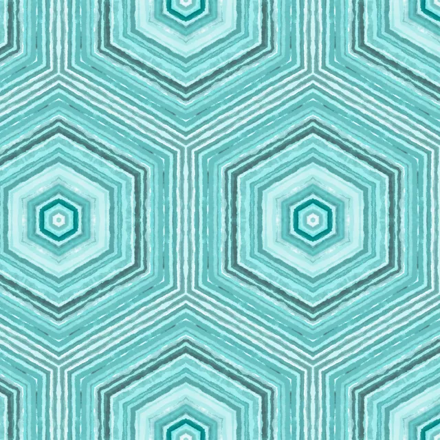 Watercolor Honeycomb mint