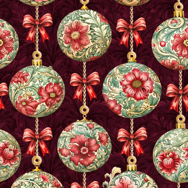Vintage Christmas Red