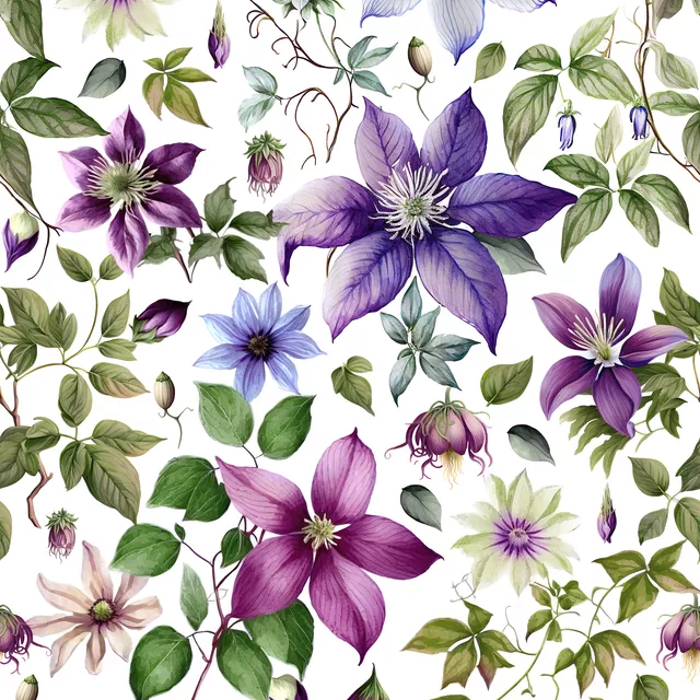 Kissen Charming Clematis