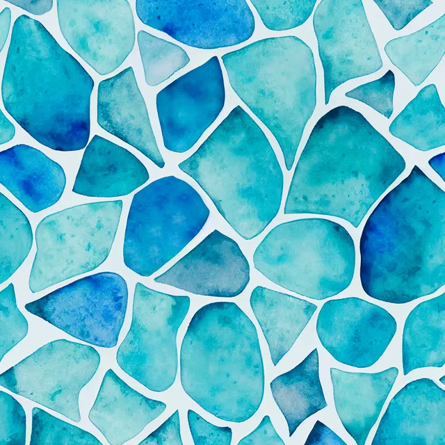 Sea Glass Aqua blue